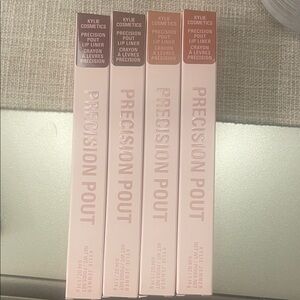 Kylie Cosmetics Precision Pout Lip Liners — Pale Pink & Mauve Packaging
